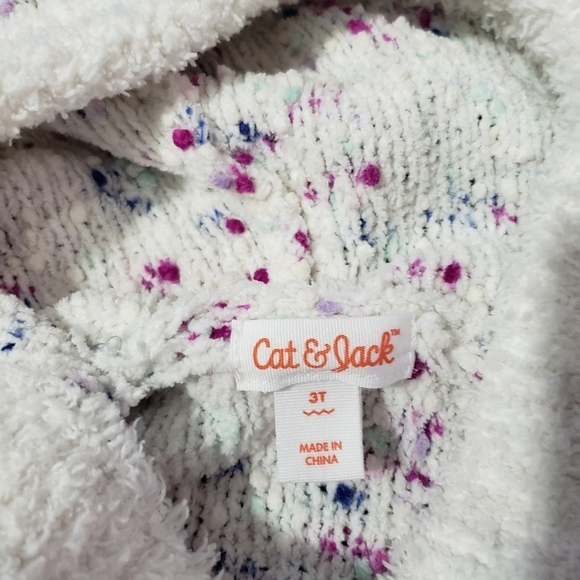 Toddler OshKosh Plaid Dress & Unicorn Hooded Sweater 2 Piece Lot | Size 2T/3T - Picture 7 of 9